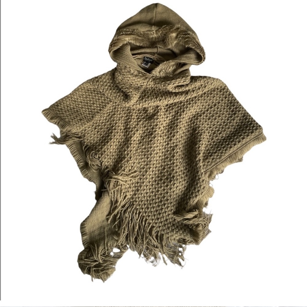 Woodland fairy poncho, soft green cottagecore hoodie